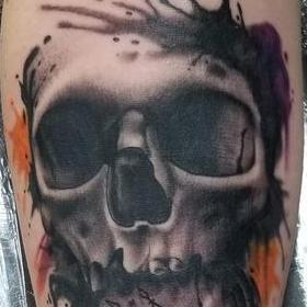 Tattoos - Skull and CLock - 142474
