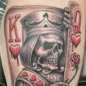 Tattoos - Black and Gray King Tattoo - 133945