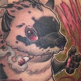 Tattoos - Color Hedgehog Tattoo - 114090