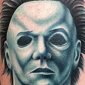 Tattoos - Color Portrait -Michael Myers Tattoo - 115452