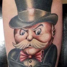 Tattoos - Color Monopoly Man Tattoo - 119873