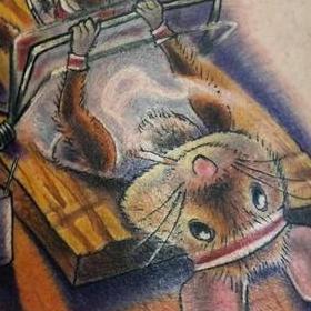 Tattoos - Color Mouse-trap Tattoo - 114089