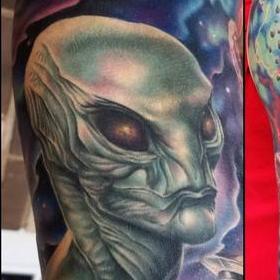 Tattoos - Color Outerspace Tattoo - 130052