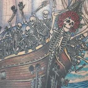 Tattoos - Grateful Dead Pirate Ship - 140631
