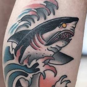 Tattoos - Traditional Shark - 140636