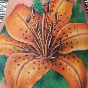 Tattoos - Color Tiger Lily Tattoo - 119869