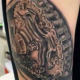 10 Exciting Motorcycle Parts Tattoo Designs  Get Your First Biker Tattoo   Viking Bags