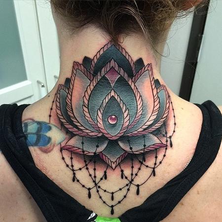 Tattoos - Lotus Flower Cover-Up Tattoo - 104876