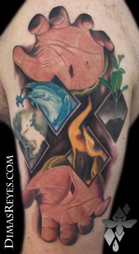 Tattoos - Jesus holding Creation in His hands - 138866