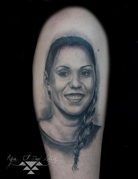 Tattoos - Black and Grey Portrait - 136053