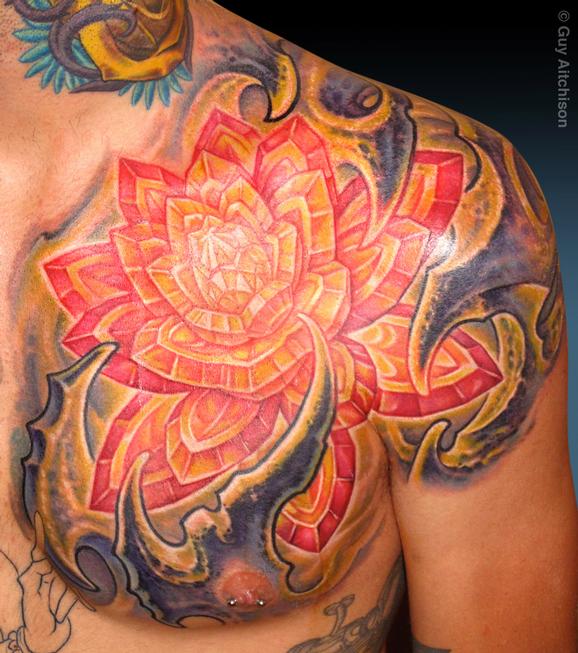 Tattoos - Brian, crystal Lotus - 72518
