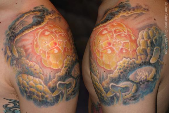 Tattoos - Cosmic foam, Collaboration by Jon Clue and Guy Aitchison - 72435