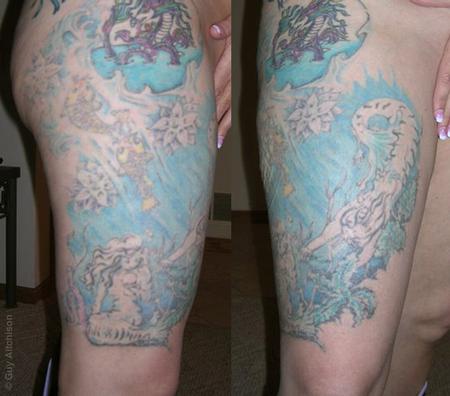 Tattoos - Suzanne, after 10 laser sessions - 71555