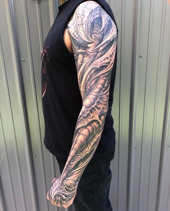 Tattoos - Full Bio Sleeve Tattoo - 139748