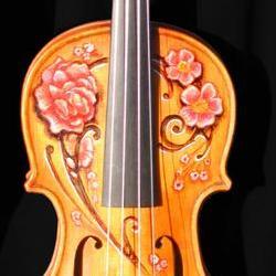 Tattoos - Decorated violin by Michele Wortman and Guy Aitchison - 72633