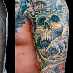 Tattoos - Robert, 3 laser sessions and three passes of tattooing - 71547