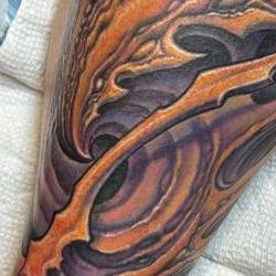 Tattoos - Spiral Biomech Leg Sleeve - 146519