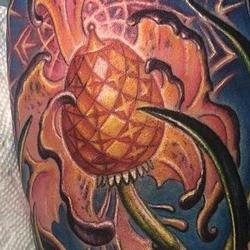 Orchid Crystal Mandala tattoo Tattoo Design Thumbnail