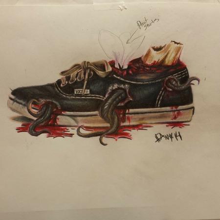Tattoos - VANS shoe dead skworl - 96175
