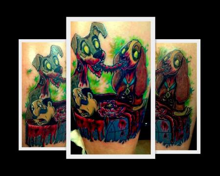 Tattoos - zombie lady and the tramp - 70938