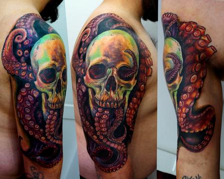 Tattoos - Octopus Skull tattoo - 143429