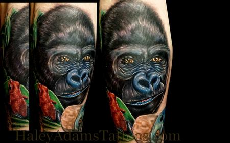 Haley Adams - gorilla tattoo