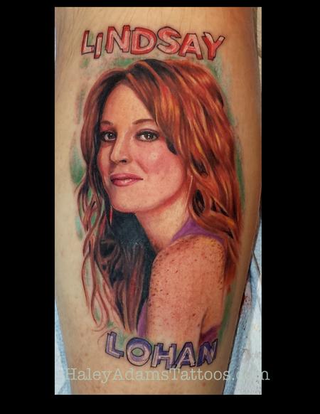 Haley Adams - Lindsay Lohan Tattoo