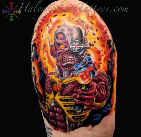 Haley Adams - Iron Maiden Tattoo