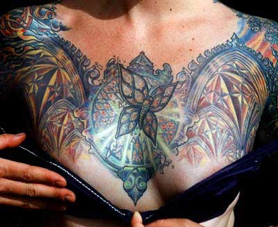 Tattoos - Stained Glass Butterfly - 14348
