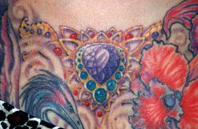 Tattoos - Jeweled Chest - 14798