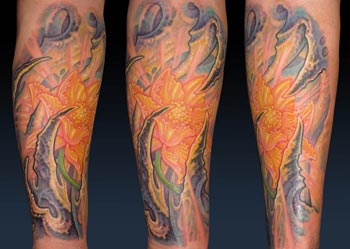 Tattoos - Lightform Flower in Bio-Organic - 28636