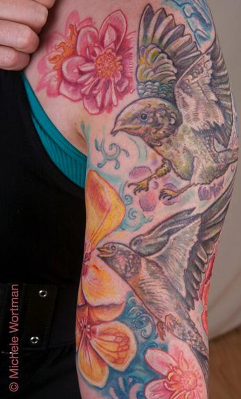 Tattoos - casey barnswallow sleeve detail 2 - 71330