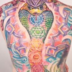 Tattoos - Mallory chakra cobra  backpiece - 71368