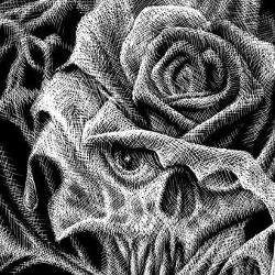 Tattoos - Bret Zarro: Cobweb Rose (detail) - 77561