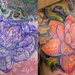 Tattoos - Lotus Cover up - 36594