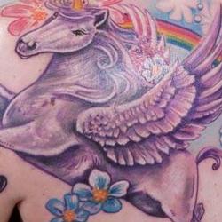 Tattoos - Shelley unipeg back shoulder - 71373
