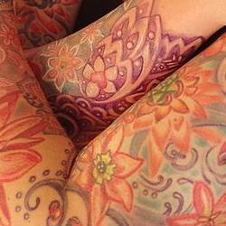 Tattoos - Vintage floral bodyset on Renee - 79193