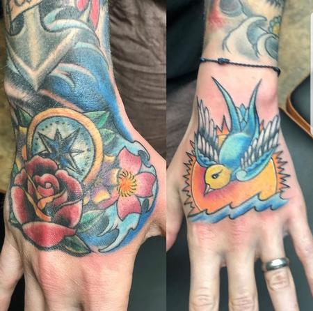 Todd Lambright - Hand Tattoos