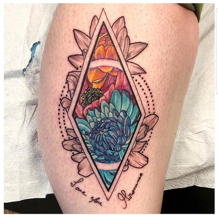 Tattoos - Geometric Flowers - 139511