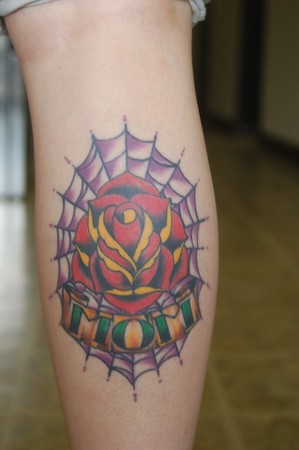 Tattoos - Traditional Mom rose - 41902