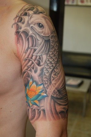 Todd Lambright - Koi fish and Lotus