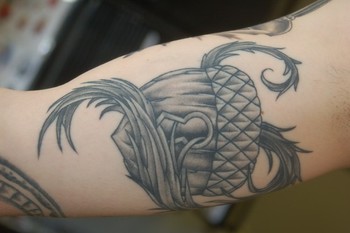 Tattoos - Acorn with wing filigree - 41914