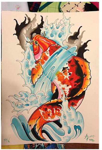 Tattoos - Koi Fish - 101529