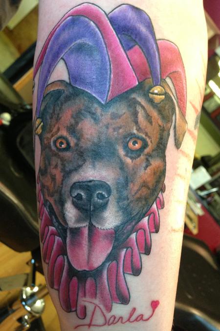 Tattoos - Jester Dog - 76106