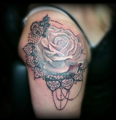 Tattoos - Rose & Lace tattoo by Haylo - 141150