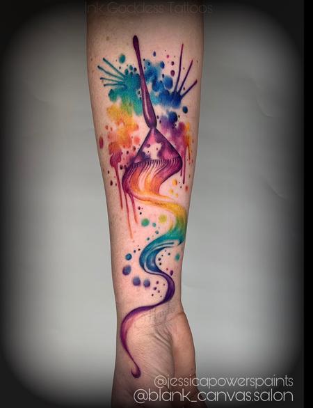 Tattoos - Watercolor Hair Color Brush by Haylo - 141174