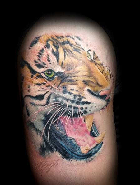 Tattoos - Bengal Tiger Shoulder piece - 125212