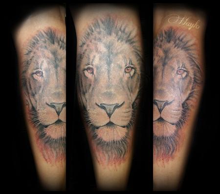 Tattoos - Lion with fire eyes - 141086