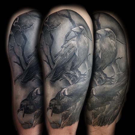 Tattoos - Odins Ravens tattoo by Haylo  - 141147