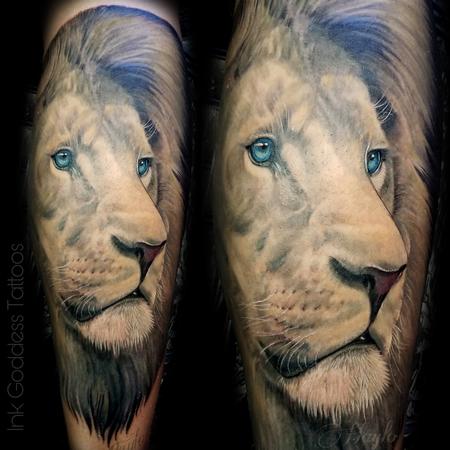 Tattoos - Lion leg tattoo by Haylo - 141185